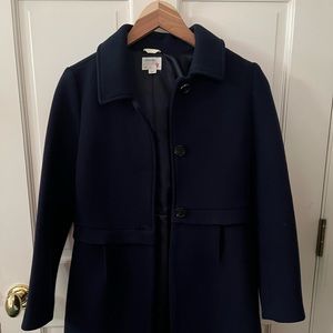 JCrew Crewcuts Navy Wool Coat Size 12
